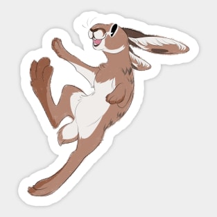 Bouncy Hare! Sticker